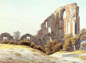  friedrich malerei - Die Ruinen von Eldena romantischem Caspar David Friedrich